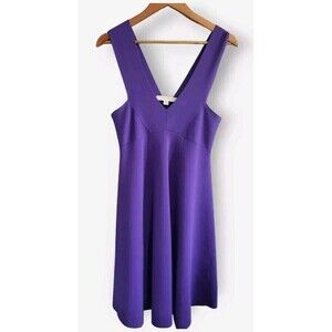 Reiss Bandage Dress Women's Small Purple Jamie Sleeveless  Fit And Flare